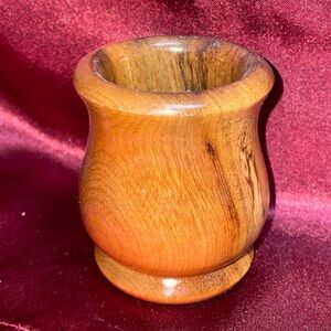 Oregon myrtlewood candle holder toothpick vintage